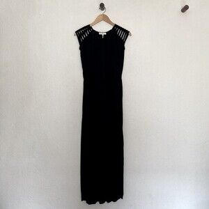 Sandro Maxi Dress in Black